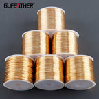 GUFEATHER M997,jewelry accessories,copper wire,18k gold plated,never fade,jewelry findings,charms,jewelry making,one roll/lot