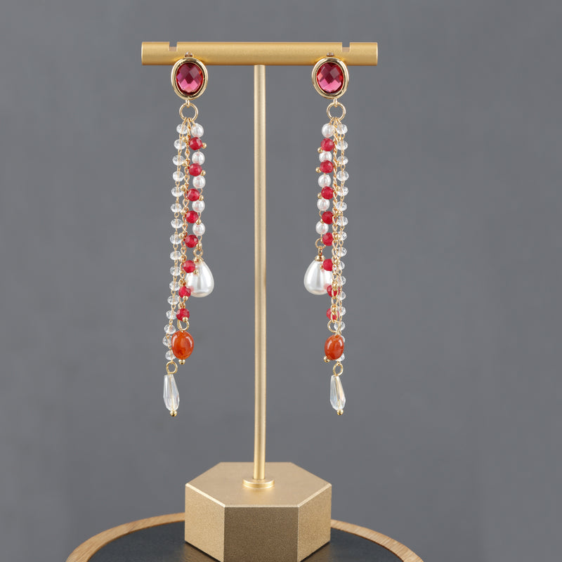 Acessórios de joias, brinco de tachas, banhado a ouro 18k, fabricação de joias, 6 pçs/lote