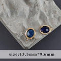 Acessórios de joias, brinco de tachas, banhado a ouro 18k, fabricação de joias, 6 pçs/lote