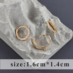 Ganchos de fecho (bases) de lagosta para fabricação de acessórios de joalheria, banhado a ouro 18k, 0,3 mícron, banhado a ródio, 10 peças cada lote